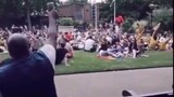 guy singing alone "livin on a prayer" by bon jovi makes entire park sing along with him
