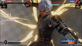 KOF15　世界1位K´vs八神庵　鬼の56Hit逆襲コンボ　21Hit庵コンボに対抗