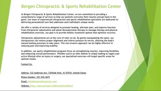 Bergen Chiropractic & Sports Rehabilitation Center