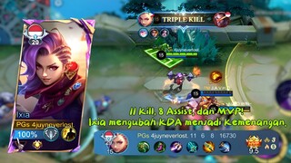 RAHASIA Build Ixia Auto Win! KDA Ganas (11 Kill 8 Assist) + TRIPLE KILL! Wajib Coba!