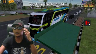 SOPIR BUS LUCU.. DITELPON ISTRINYA SAAT NYOPIR (Lawak simulator bus)