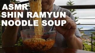 Mukbang Shin Ramyun Noodle Soup (ASMR Korea Hongkong USA UK Thailand Philippines Malaysia Indonesia)