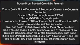 Stacey Bront Randall Growth By Referrals Course Download