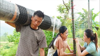 Play sports together to exercise! Buy a net to surround the house.