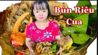 Nàng Út Ống Tre nấu nồi bún riêu cua đồng đậm vị Miền Tây || Nàng Út Ống Tre