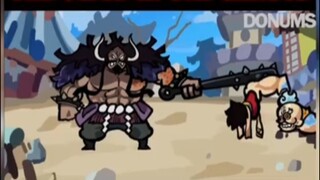 Cuộc chiến hài hước giữa Kaido và Luffy