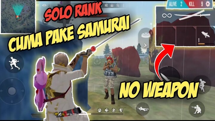 Chalange solo rank tanpa menggunakan senjata di free fire