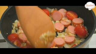 Nui sốt kem phô mai 1 #amthuc