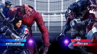 Nemesis & Winter Soldier vs Venom & Black Spiderman (Very Hard) - Marvel vs Capcom | 4K UHD Gameplay
