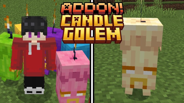 LU BISA BIKIN GOLEM DARI LILIN! - Minecraft Bedrock More Golems Add-On 1.21+