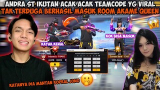 ANDRA ST IKUTAN ACAK ACAK TEAMCODE MALAH NYASAR KE ROOM CEWEK YOUTUBER FF OLD QUEEN KHANZA🤣