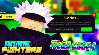 RÁPIDO ! NOVO CODES ROUBADOS DA ATUALIZAÇÃO O DO ANIME FIGHTERS SIMULATOR !!