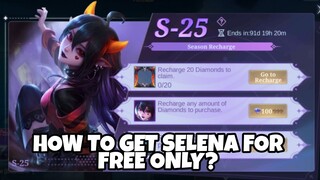 Tutorial How To Get Selena Elite Skin for almost FREE Only via EVENT TASKS | MLBB