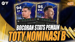 BOCORAN STATS PEMAIN TOTY NOMINASI B! #fcmobile