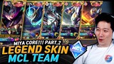 Miya core with Legends skin team in MCL | Mobile Legends
