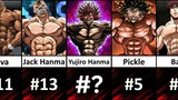 Top 25 Strongest Baki Characters