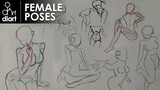 How to Draw Female Poses in Anime | diArt