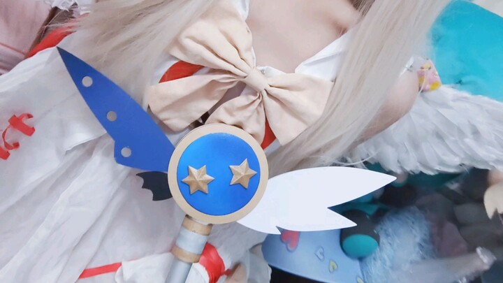 No wonder it’s Illya’s Chocolate Angel outfit—even a chubby otaku like me looks this cute in it!