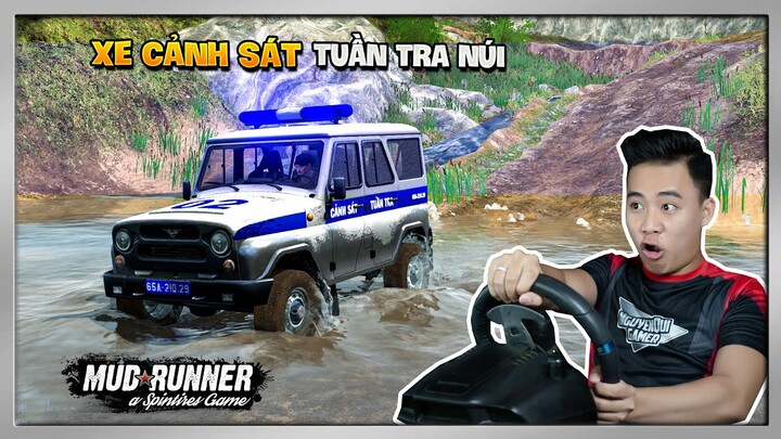 Lái Xe Cảnh Sát Vượt Đường "Sình Lầy" Tuần Tra Quanh Khu Rừng | MudRunner