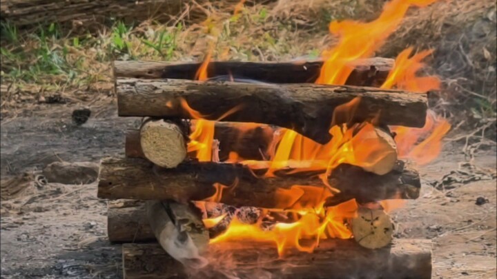 LOG CABIN FIRE!