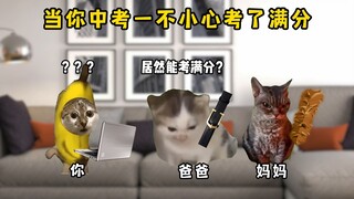 当你中考一不小心考了满分！