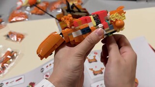 [Pocket Maple] Charizard chúc bạn một năm mới vui vẻ! Khối xây dựng giải nén MEGABLOCKS mở hộp và ch