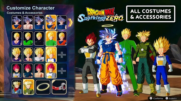 DRAGON BALL: Sparking! ZERO – All Character Customization, Costumes & Accessories (Full Roster)