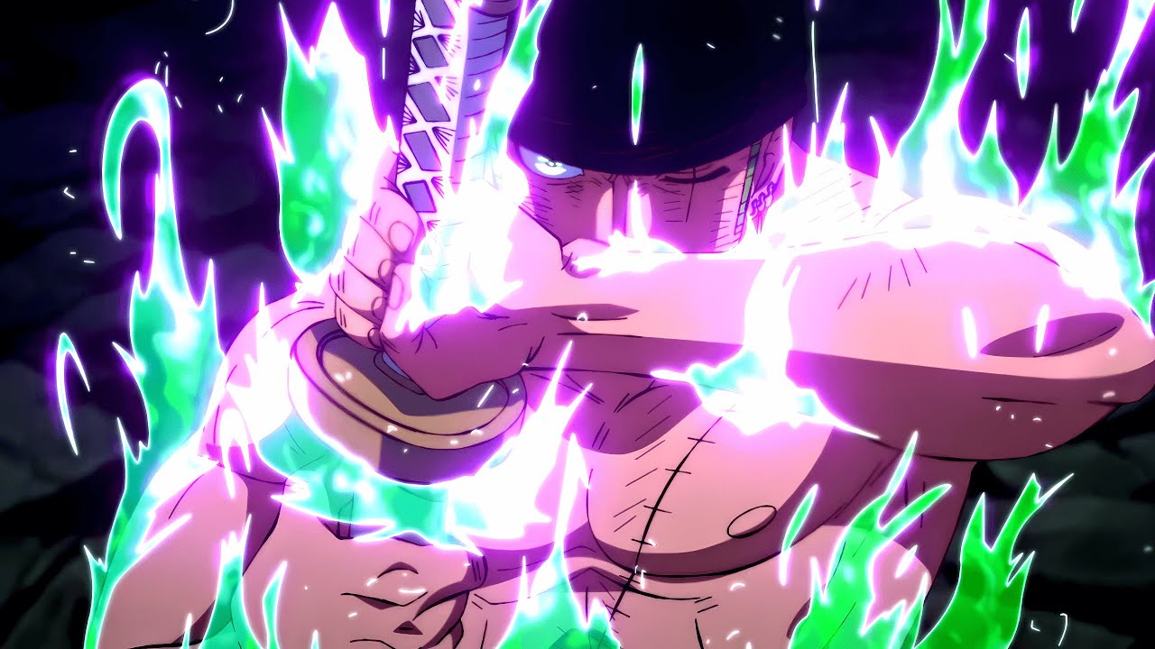 Zoro loses control of Enma haki power Vs. King (English Sub) 