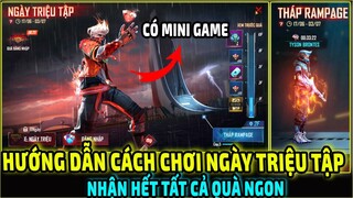 Hướng Dẫn Chi Tiết Cách Chơi Sự Kiện NGÀY TRIỆU TẬP Nhận Hết Quà Ngon || Free Fire