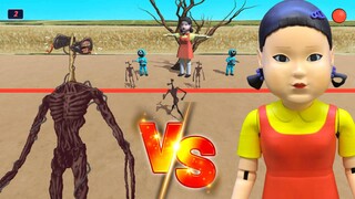 Squid Game SIREN HEAD 3D Part. 4 - Scary Siren Head Horror Game funny apps mobile Trailer