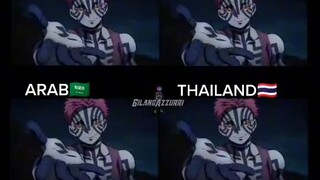 Akaza dub Arab Indonesia Thai India Malaysia English