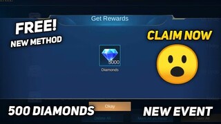 NEW EVENT FREE 5000 DIAMONDS! 2021 NEW EVENT (CLAIM NOW) | MLBB