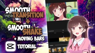 AMV • Smooth Transition + Smooth Shake + Moving Bars + Quality Tutorial // Capcut