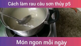 Làm rau câu sơn thủy p5