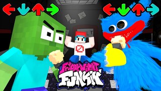 Monster School: Baby Zombie vs Huggy Wuggy - FNF Challenge | Minecraft Animation