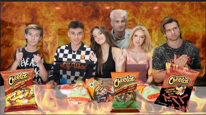 LAST TO STOP EATING HOT CHEETOS WINS $10,000 CHALLENGE **EXTREMELY HOT FOOD**🔥🥵| Brighton Sharbino