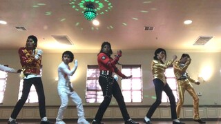 !!! MJ from different periods danced together to Wanna Be Startin' Somethin'