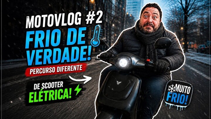 🥶 Motovlog #2: O frio resolveu aparecer… e eu fui de scooter elétrica mesmo as