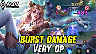 AOV : ERIN GAMEPLAY | BURST DAMAGE - ARENA OF VALOR LIÊNQUÂNMOBILE ROV