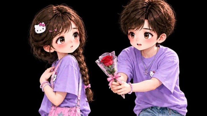 Ai cartoon video 🥀 apple and water