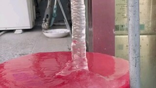 The weather in the South can also produce natural ice sculptures