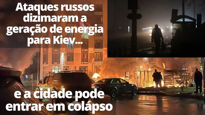 Sem energia e sem água, Kiev corre o risco de se tornar um desatre humanitário