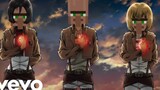 Operasi Attack on Titan menyumbangkan hati "versi Minecraft"