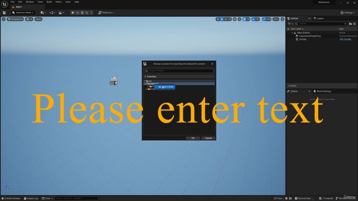 01 Beginning - 004 Datasmith. Xuất cảnh tới UE