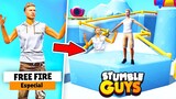 Me CONVIERTO en BOT de FREE FIRE en STUMBLE GUYS… 😱 - Jonbtc