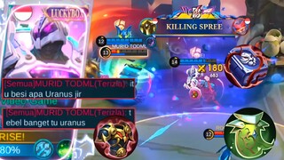 URANUS BUFF TERLALU BROKEN CUY❗ 1 VS 5 PUN GAK GENTAR! |Mobile legends