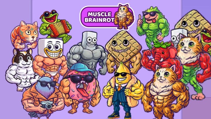 MERGE FELLAS - MUSCLE BRAINROT‼️#mergefellas #games #babybrainrot #brainrot #mucles #gameplay