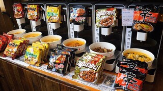치즈 토핑 무료! 24시 무인 라면 편의점 / automated ramen machine! ramen store - korean street food