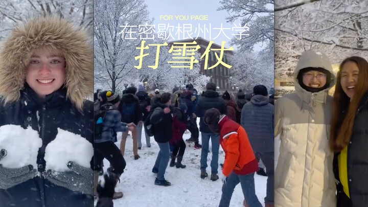 Let’s Head to the University of Michigan for a Snowball Fight!