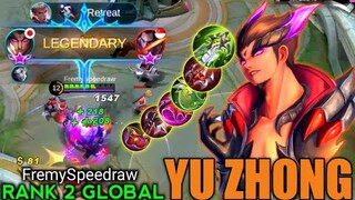 Legendary Yu Zhong | Top 2 Global Gameplay by [ FremySpeedraw ] - Mobile Legends Bang Bang